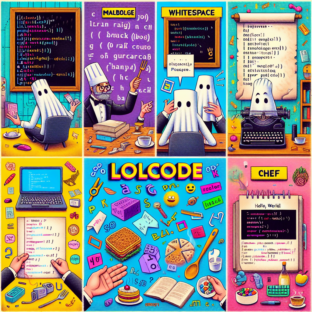 Weird programming languages